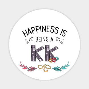 Happiness Is Being A Kk Wildflowers Valentines Mothers Day Magnet